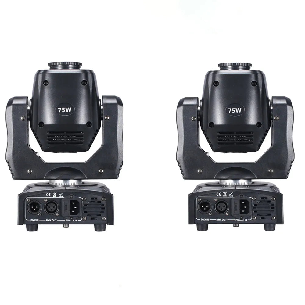 DecorBites™ 75W LED Moving Head Spot Light Gobo Color DJ Beam Disco Equipment