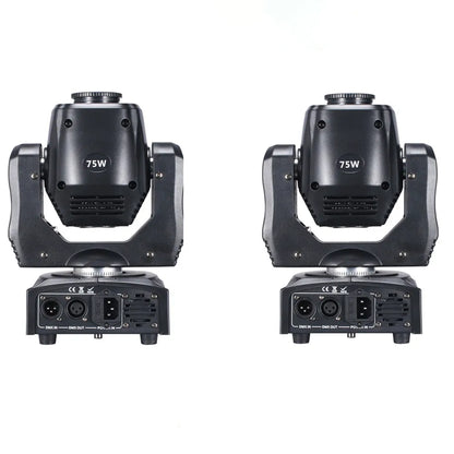 DecorBites™ 75W LED Moving Head Spot Light Gobo Color DJ Beam Disco Equipment