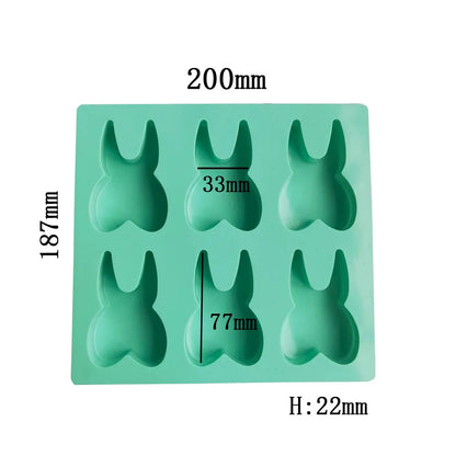 DecorBites™ 6 Hole Tooth Silicone Mold - Cake Biscuit Candy Ice Cube Bakeware