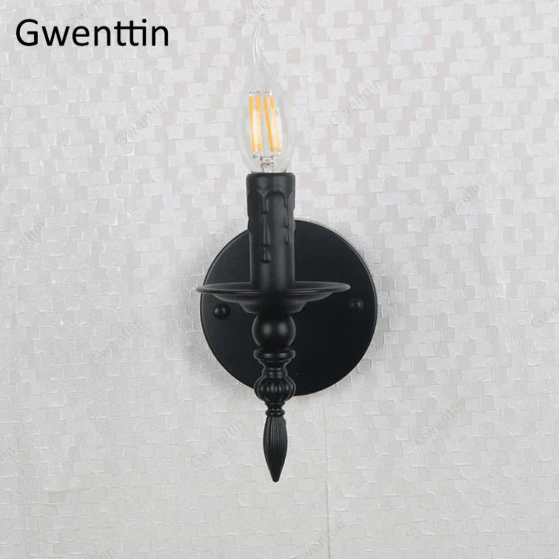 Apliques de pared DecorBites™ de estilo industrial retro con luz LED para decoración del hogar, loft o dormitorio.