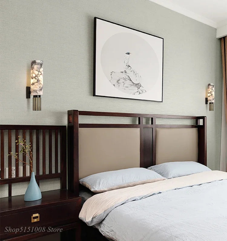 DecorBites™ Dolomite Marble Wall Light Modern Art Nordic Living Room Bedroom Wall Sconce