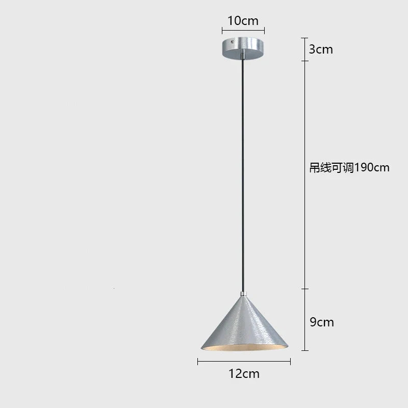 DecorBites™ Brushed Sliver Black Pendant Light Chandelier for Bedroom Kitchen Dining Room