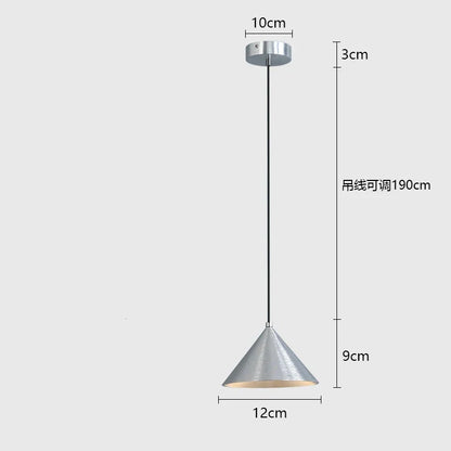 DecorBites™ Brushed Sliver Black Pendant Light Chandelier for Bedroom Kitchen Dining Room