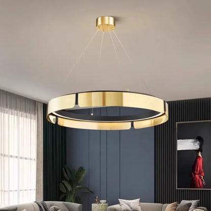 DecorBites™ LED Chandelier: Modern Minimalist Pendant Light for Living, Dining, Kitchen, Bedroom