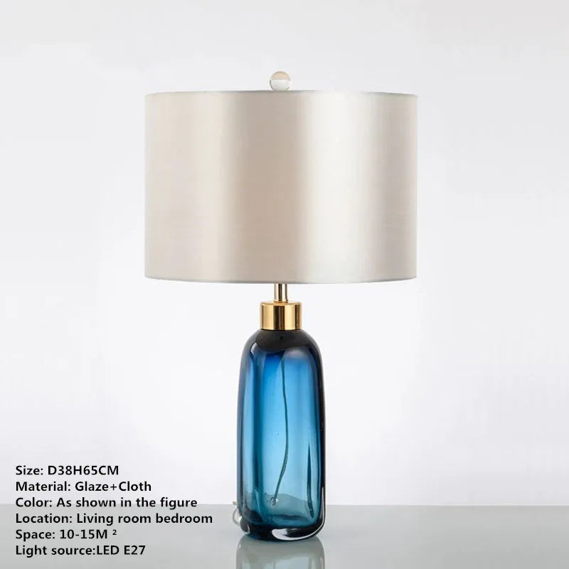 Lámpara de Mesa Glaze™ Decorbites: Luz de Escritorio LED de Arte Moderno para Hogar y Hotel