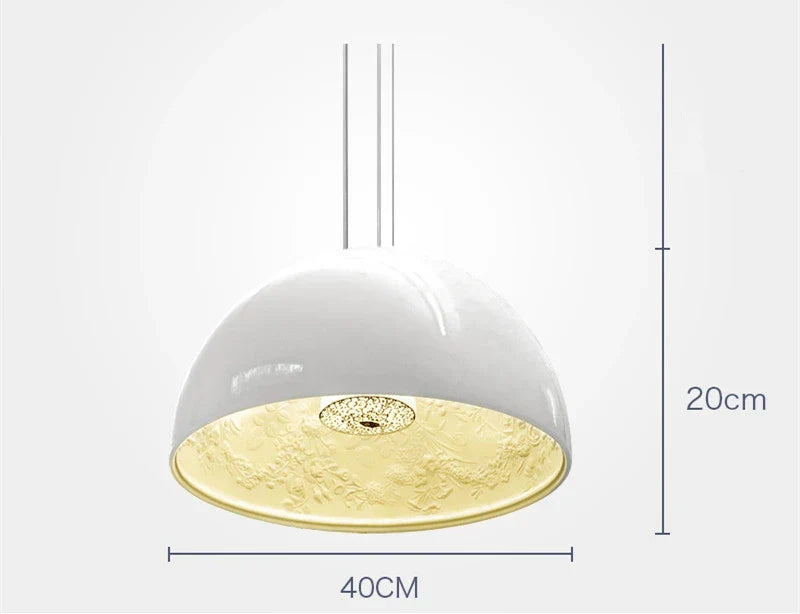 DecorBites™ 3D Sky Garden Resin Chandelier with LED Lights in Black, White, Golden, and Coffee Colors