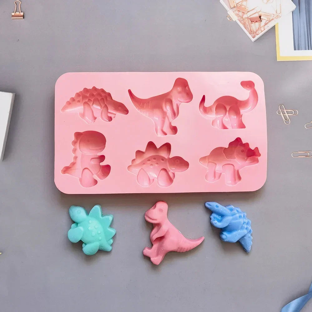 DecorBites™ Dino Silicone Cake Mold: Baking, Candy, Soap, Candle Making, Cupcake Decorating