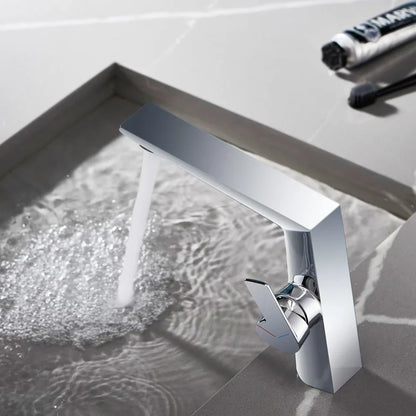 DecorBites™ Gold Basin Faucet Single Handle Bathroom Sink Mixer Tap Brushed Gold