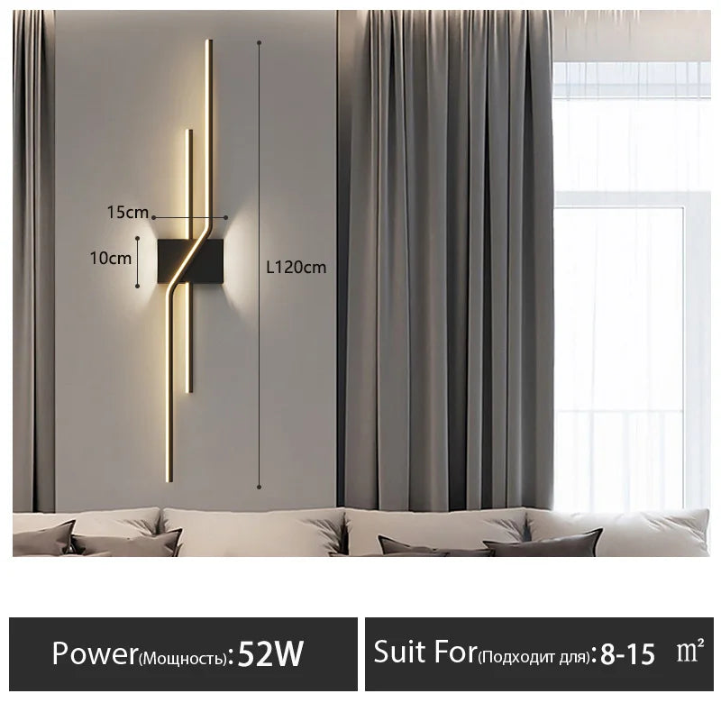 DecorBites™ LED Wall Lamp Strip Light for Living Room TV Bedroom Decoration