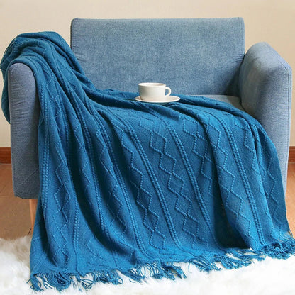 DecorBites™ Cozy Knit Throw Blanket
