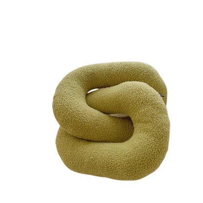 DecorBites™ Kids Comfort Knotted Cushion: Handmade & Bendable for Couch, Bed, Car, Office.