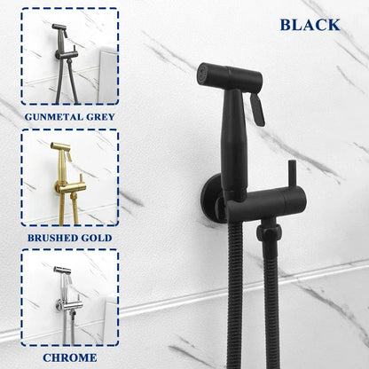 DecorBites™ Gold Bidet Faucet Handheld Sprayer Single Cold Water Tap Hygienic Toilet Shower