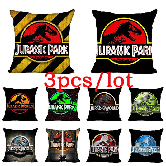 DecorBites™ Jurassic Park Dinosaur Pillowcase Cover for Living Room Sofa and Chair