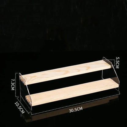 حامل عرض منظم مستحضرات التجميل الأكريليكي DecorBites™ - حامل مستحضرات تجميل شفاف مكون من 5 طبقات