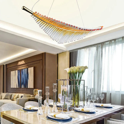 DecorBites™ Leaf-Shaped Dining Table Chandelier | Art Decor Room Lustres