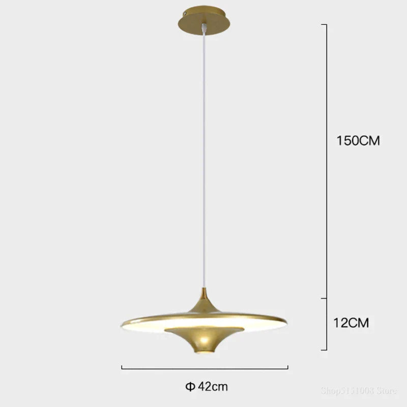 DecorBites™ LED Flying Saucer Pendant Lights for Living Room Dining Bedroom Indoor Lighting