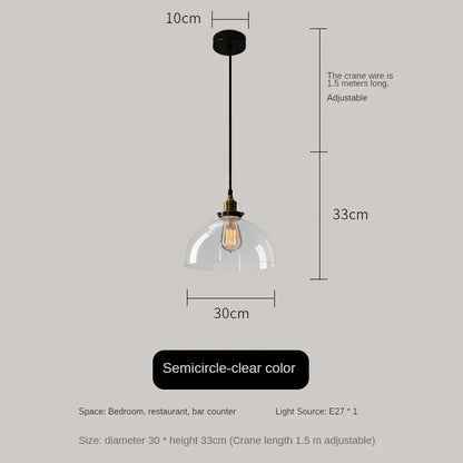 Decorbites™ Bernsteinfarbenes Vintage-Glas-Pendant-Licht für elegante Esszimmer-Dekoration