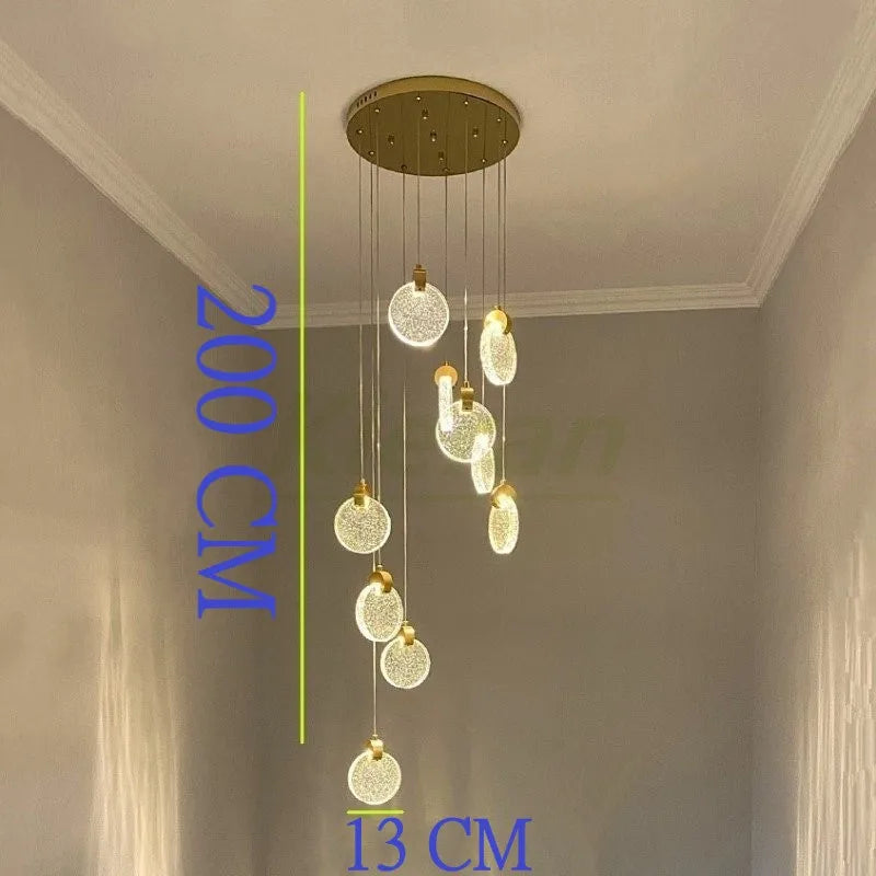DecorBites™ Crystal LED Chandelier for Modern Home Decor and Lighting