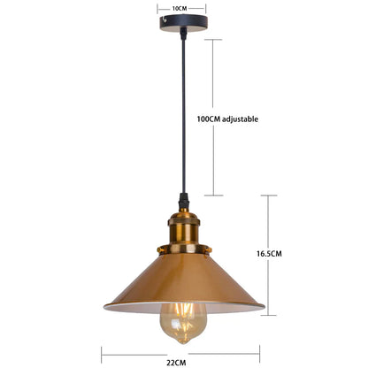 DecorBites™ Industrial Retro LED Hanging Chandelier Pendant Light for Home Dining, Bar, and Restaurant Décor