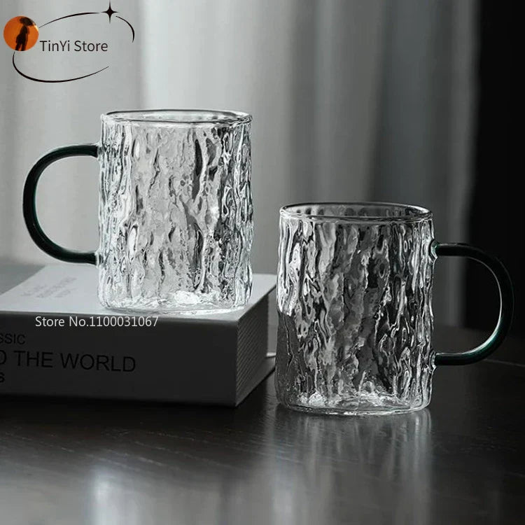 DecorBites™ Japanese Heat-Resistant Glass Handle Water Coffee Milk Juice Wine Cups