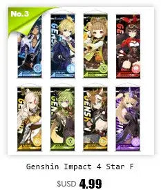 DecorBites™ Anime Poster Wall Art Decoration: Genshin Characters