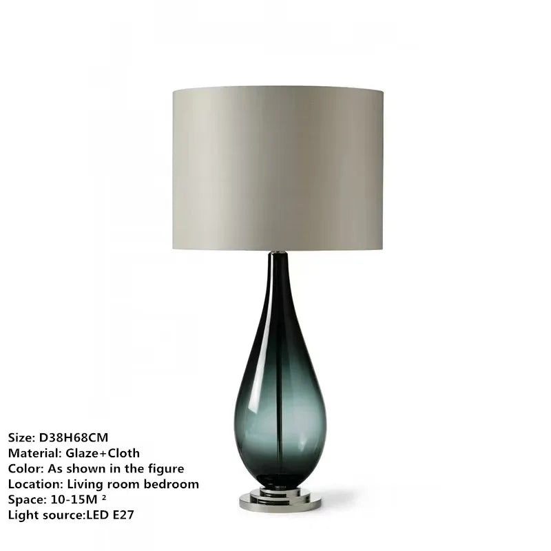 Decorbites™ Glas-Tischleuchte - Nordisches modernes Design für Wohnzimmer, Schlafzimmer, Hotel