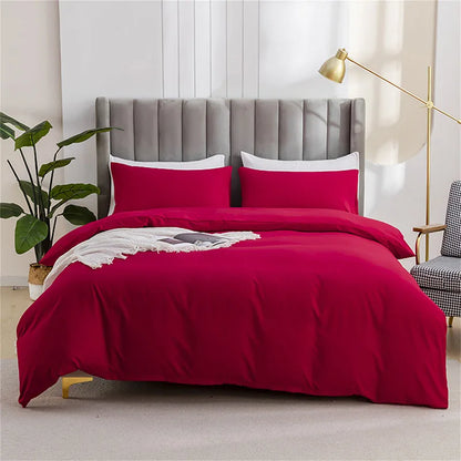 DecorBites™ Brushed Duvet Cover Set | Soft Skin-Friendly Bedding | Full Queen King Twin Sizes