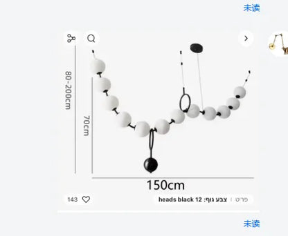 DecorBites™ Glass Pendant Lights for Bedroom Dinning Living Room