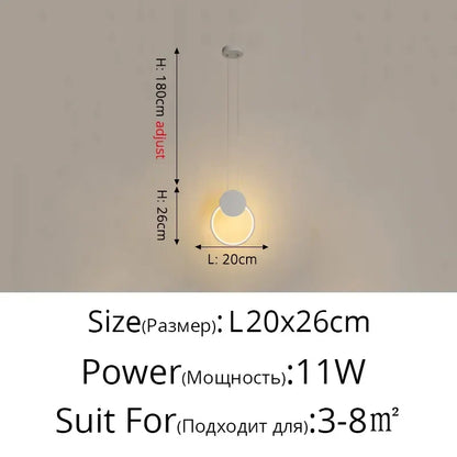 Lámparas colgantes LED geométricas DecorBites™ para sala de estar, dormitorio y cocina; modernas lámparas colgantes decorativas.