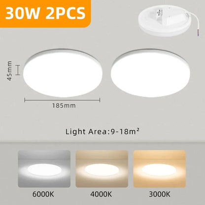 Lámpara de techo LED DecorBites™: Luminaria moderna de 220 V para sala de estar con diseño ultradelgado