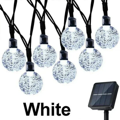 DecorBites™ Crystal Fairy Solar String Lights: 8 Modes Waterproof Outdoor Patio Decor.