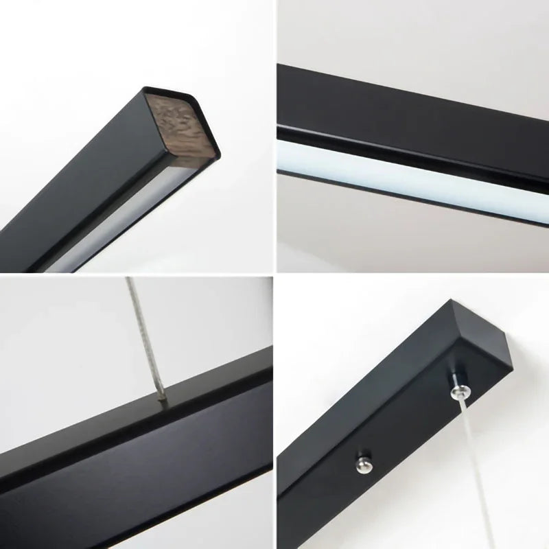 White Black Linear Pendant