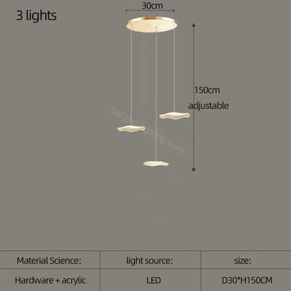 DecorBites™ Lotus Leaf Nordic Chandelier for Elegant Home Decor