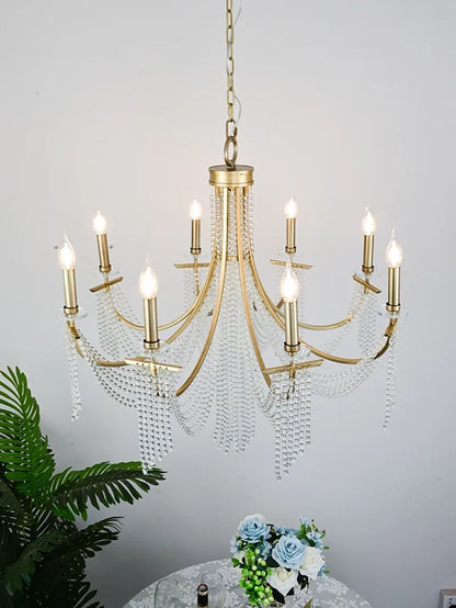DecorBites™ LED Chandelier: Vintage Home Pendant Lights for Living & Dining Room