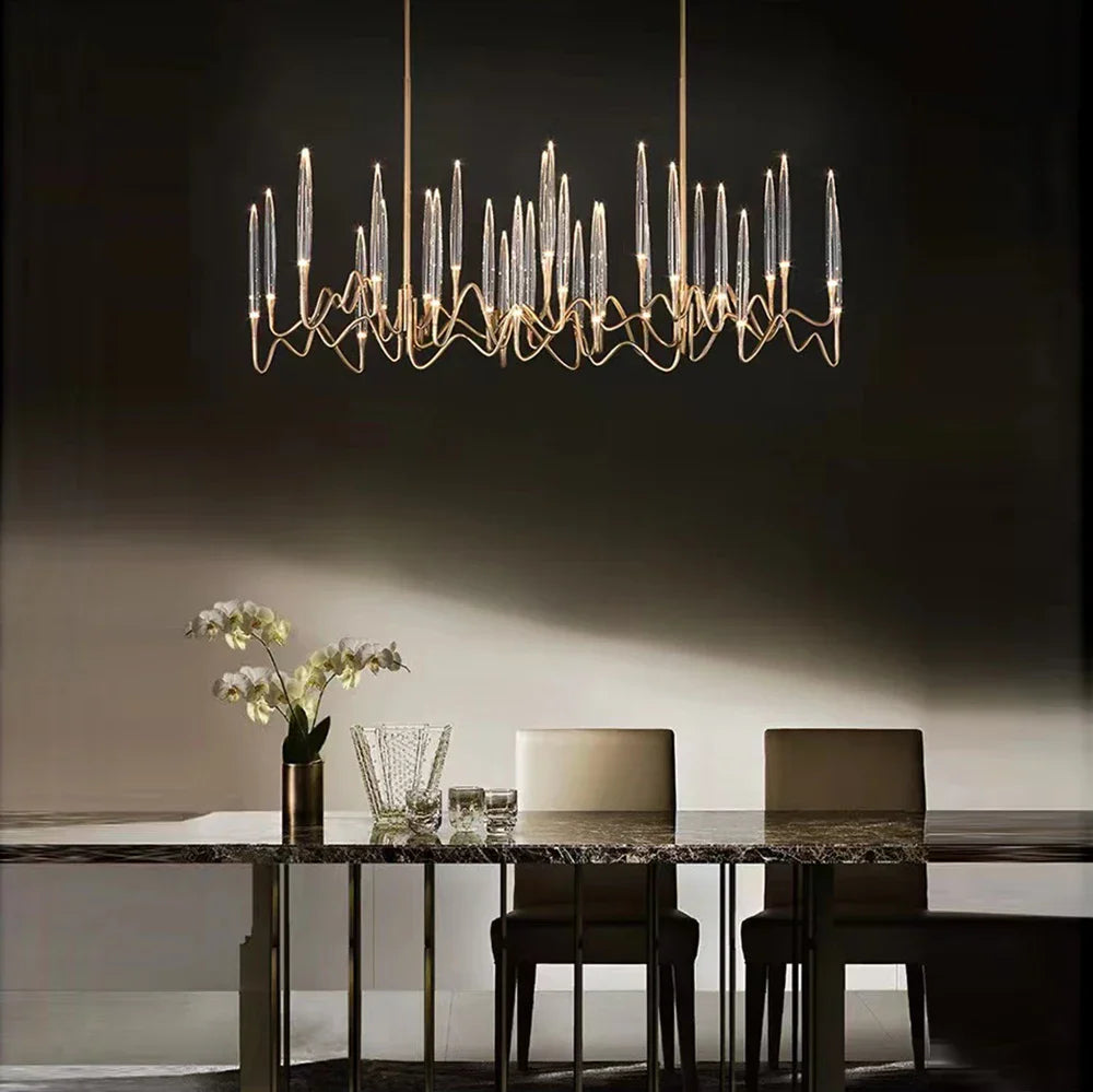 Aplique de pared DecorBites™ Crystal Candle: Lámpara retro de lujo para la decoración de la sala de estar.