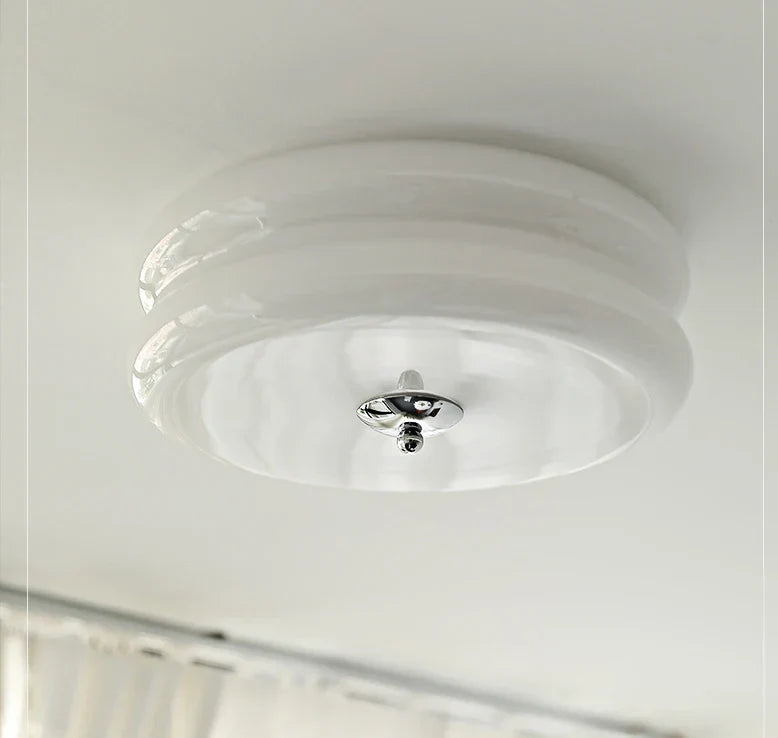 Lámpara de techo DecorBites™ de cristal medieval color crema para sala de estar, comedor, dormitorio y estudio