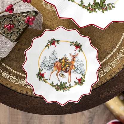 DecorBites™ Christmas Dinnerware Set: Plates, Tray, Mugs, Bowls, and Dishes
