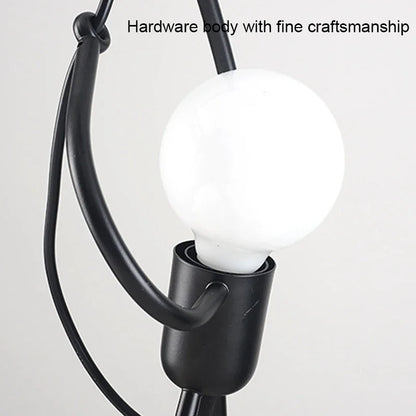 Decorbites™ Kleiner Mann Eisen Anhängerlampe - Vintage LED Hängelampe für die Hausdekoration