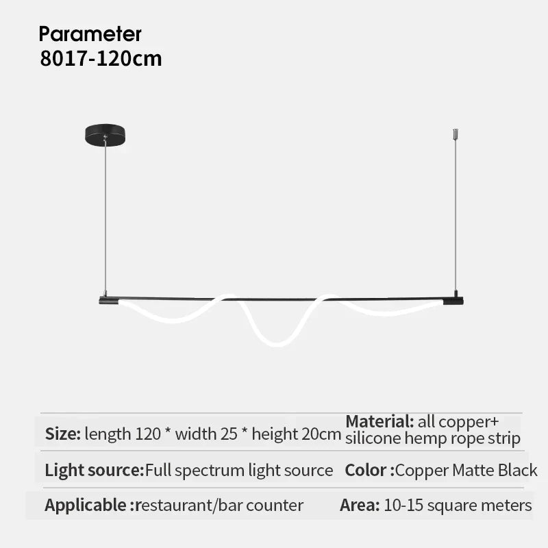 DecorBites™ LED Chandelier: Modern Dining Room & Living Room Light, Bedroom & Bar Table Lamp