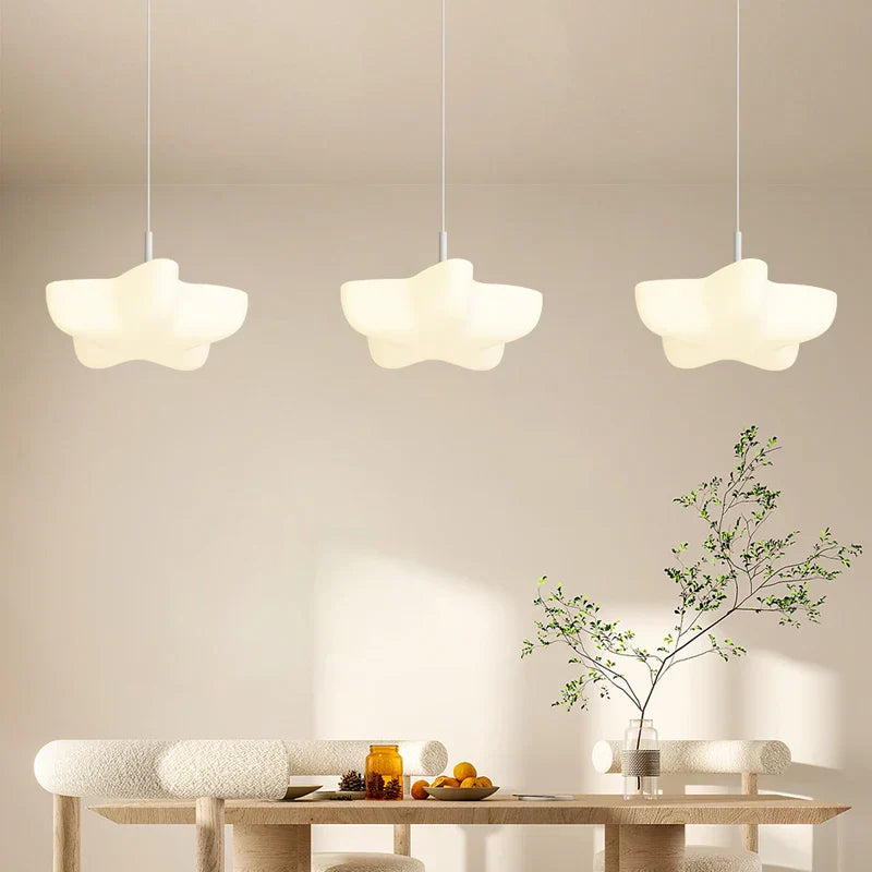 DecorBites™ Cloud White Floating Pendant Chandelier for Dining Room, Kitchen Island, Indoor Lighting