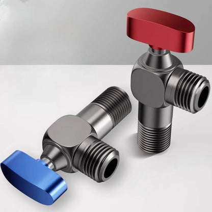 صمام زاوية DecorBites™: مدخل مياه مثبت على الحائط، مدخل واحد للخارج، بارد وساخن.