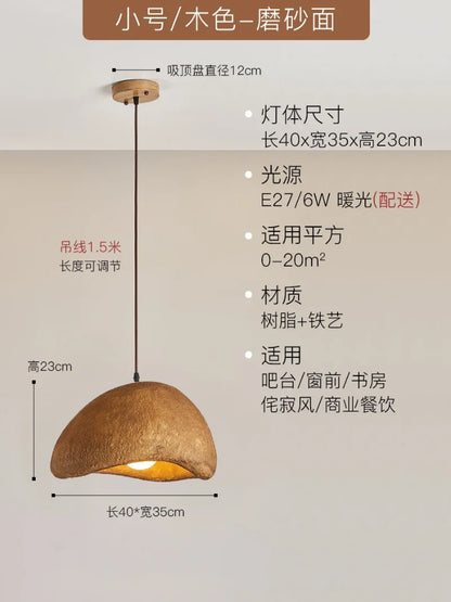 DecorBites™ Japanese Resin Pendant Lights for Dining Room Home Decor - Creative Luminaire Suspendu