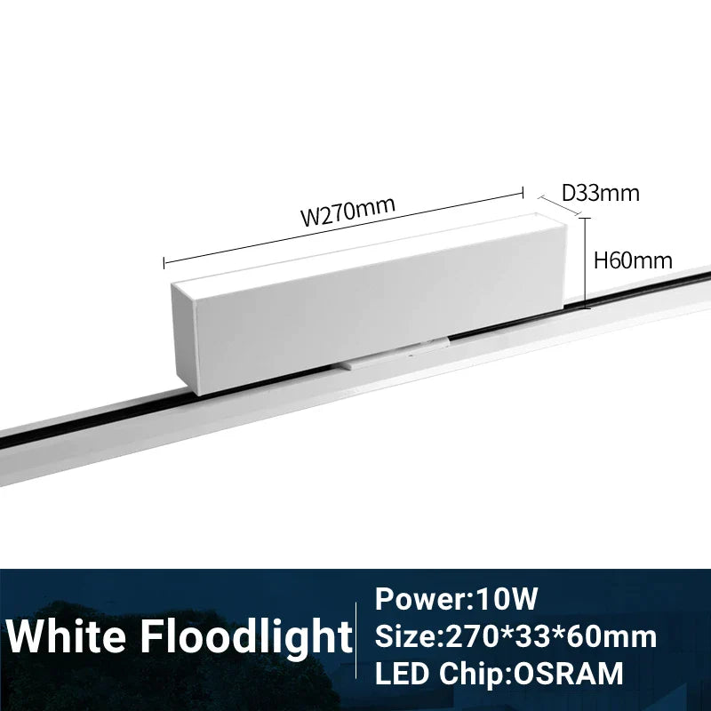 DecorBites™ LED Track Light 10/20W COB Adjustable Grille Spot Lamp Linear Fill Rail Lighting