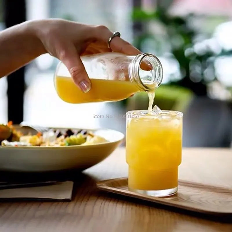 DecorBites™ Gourd Shape Glass Mug Cup for Coffee, Whiskey, Wine, and More