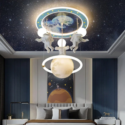 DecorBites™ Astronaut LED Ceiling Light for Children's Room Fixtures