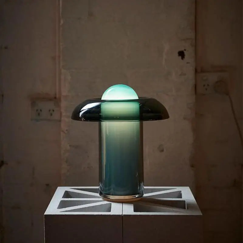 Decorbites™ Grüne Glas-Schreibtischlampe für nordisches Stil-Wohnzimmer- und Schlafzimmer-Dekor