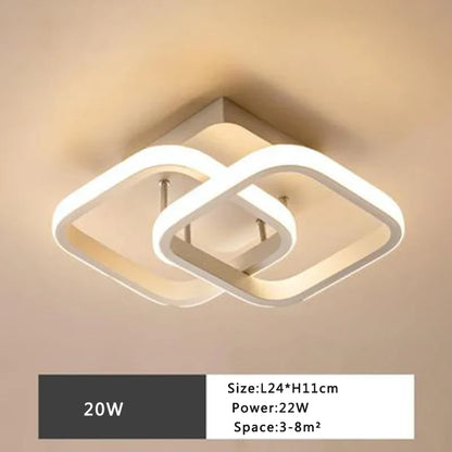 DecorBites™ LED Ceiling Lamp: Modern Indoor Lighting Fixture, 36W 32W 20W, Bedroom Corridor Balcony Foyer