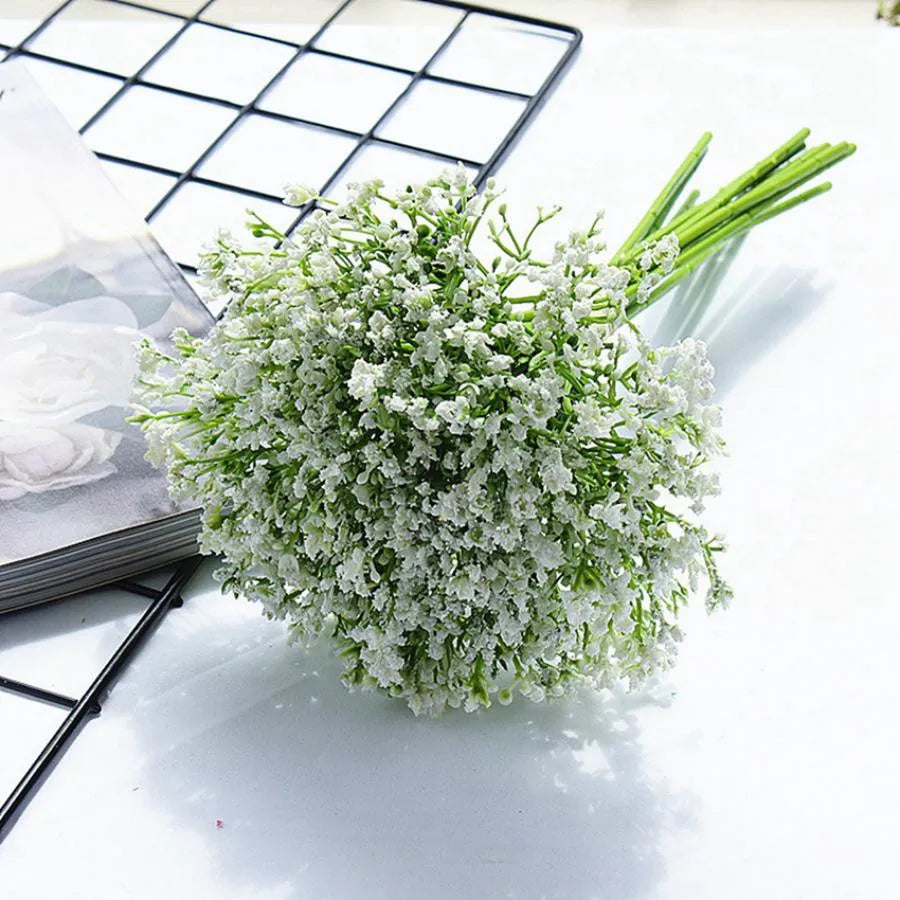 DecorBites™ Gypsophila Artificial Flowers Bridal Home Decor Bonsai Wedding Holiday Supplies