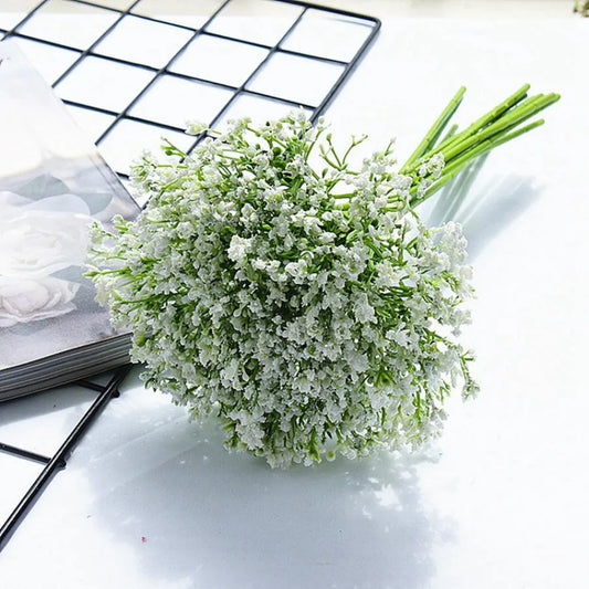 DecorBites™ Gypsophila Artificial Flowers Bridal Home Decor Bonsai Wedding Holiday Supplies