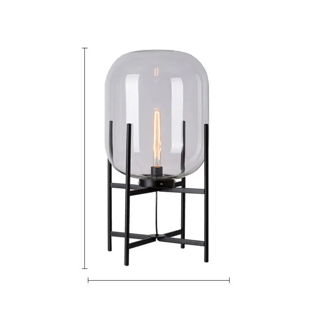 DecorBites™ LED Glass Floor Lamp Retro Melon Floor Lights - Modern Minimalist Design